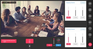 dištančné tlmočenie v on-line priestore bez prítomnosti tlmočníka na mieste
